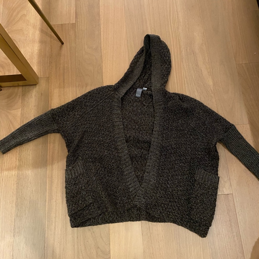 Quinn hooded knit sweater